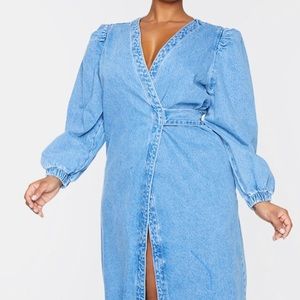 Fall Dress. Puff Sleeve